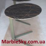 Кофейный столик из мрамора и металла